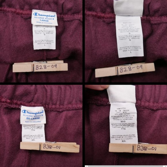 Champion Men's Reverse Weave Sweatpants Burgundy - Picture 8 of 8